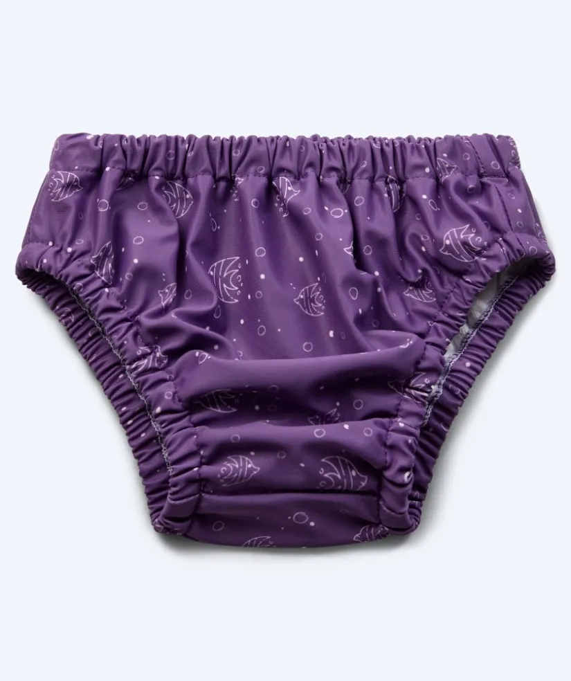 Online Watery blebadebukser til børn - Foss Lining Nappy - Atlantic Purple