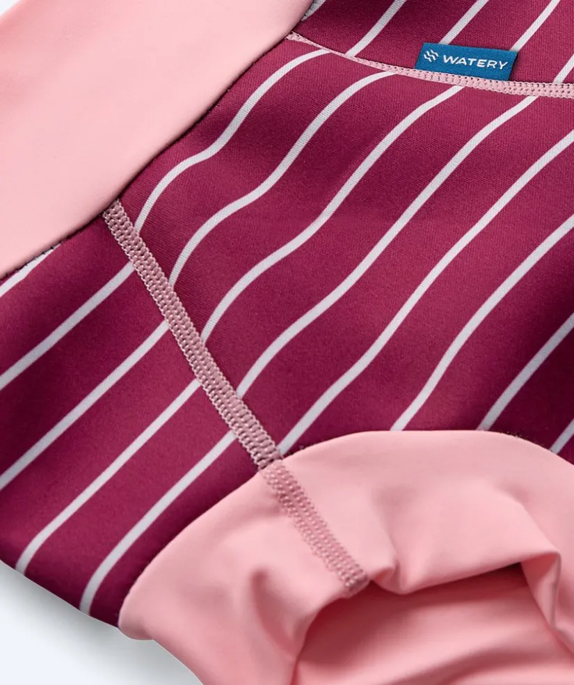 Discount Watery blebadebukser til børn - Neoprene Swim Nappy - Nordic Pink Stripes