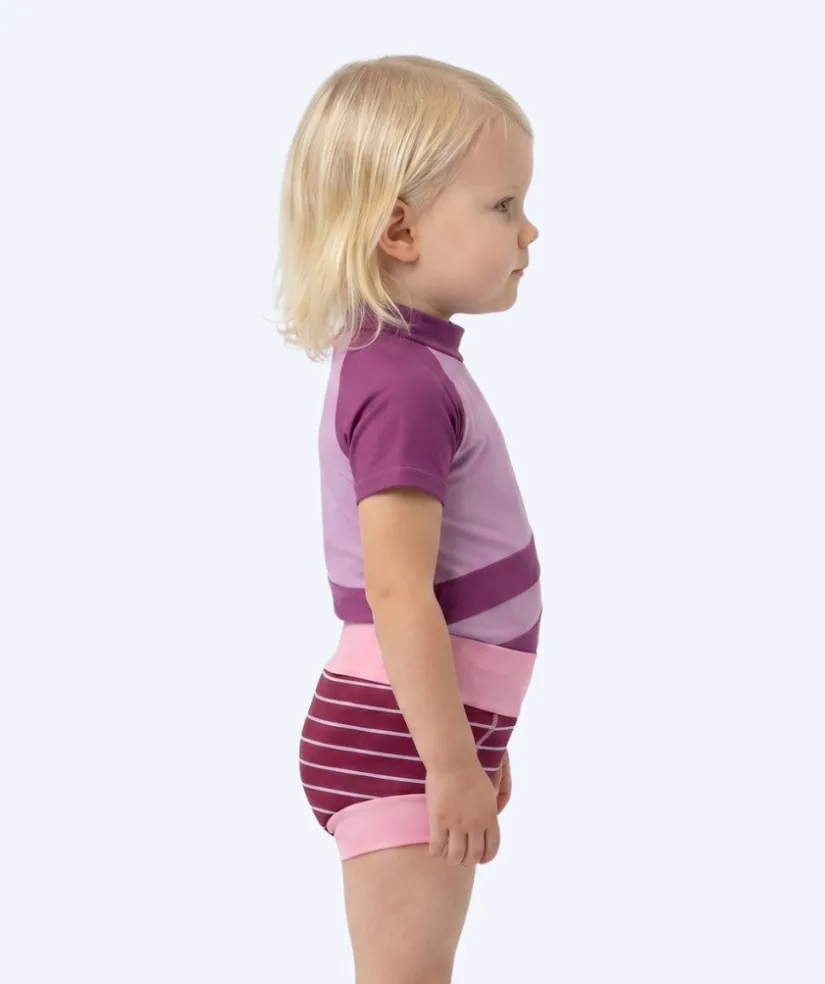 Discount Watery blebadebukser til børn - Neoprene Swim Nappy - Nordic Pink Stripes