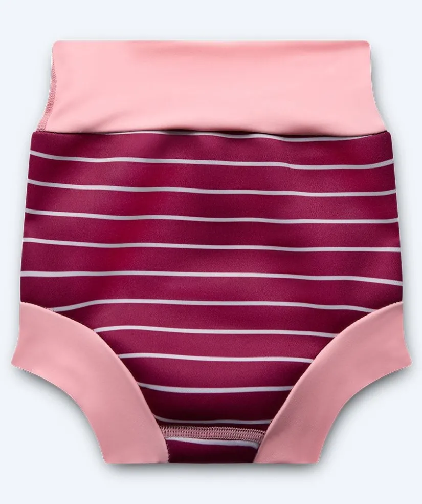 Discount Watery blebadebukser til børn - Neoprene Swim Nappy - Nordic Pink Stripes
