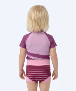 Discount Watery blebadebukser til børn - Neoprene Swim Nappy - Nordic Pink Stripes