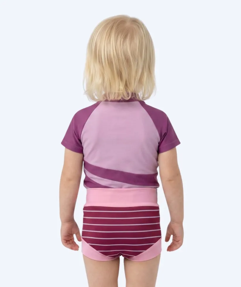 Discount Watery blebadebukser til børn - Neoprene Swim Nappy - Nordic Pink Stripes