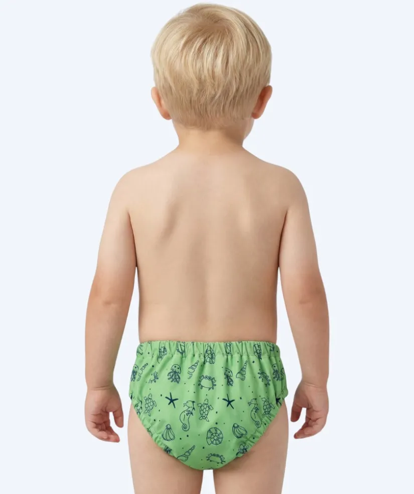 Hot Watery blebadebukser til børn - Foss Lining Nappy - Atlantic Green