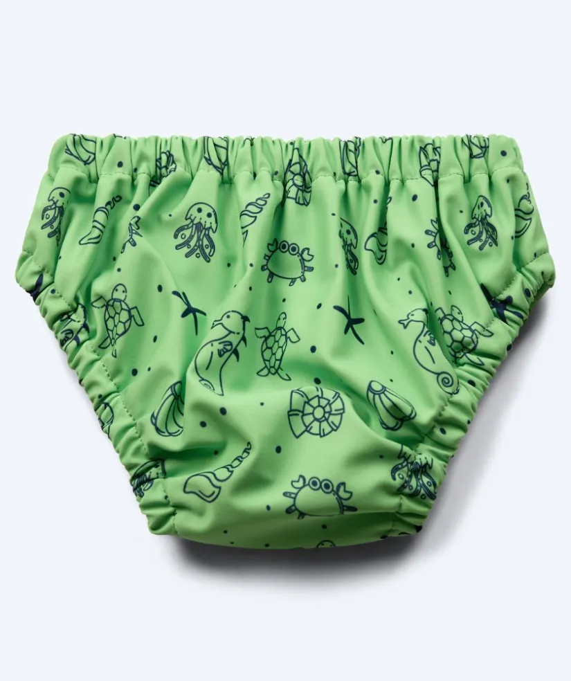 Hot Watery blebadebukser til børn - Foss Lining Nappy - Atlantic Green