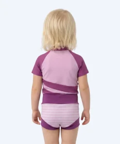 Best Watery blebadebukser til børn - Neoprene Swim Nappy - Purple Stripes
