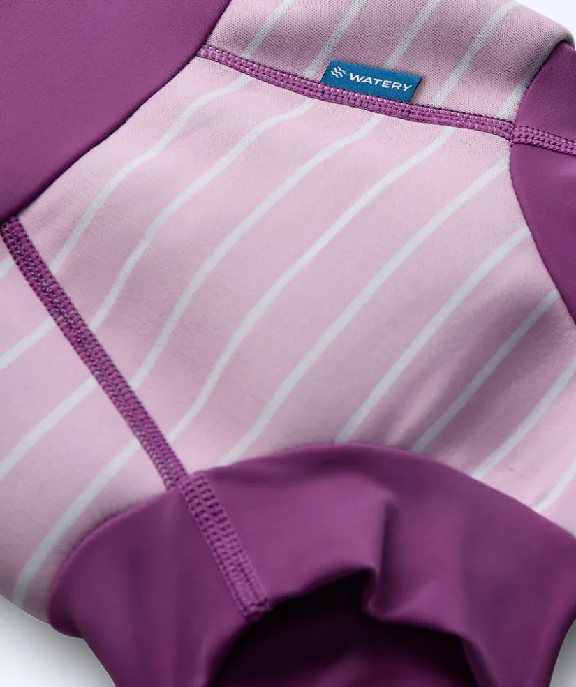 Best Watery blebadebukser til børn - Neoprene Swim Nappy - Purple Stripes