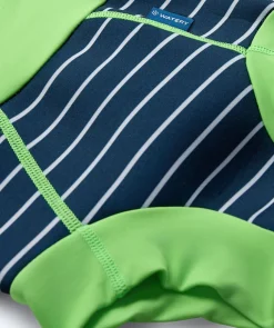 Online Watery blebadebukser til børn - Neoprene Swim Nappy - Green Stripes