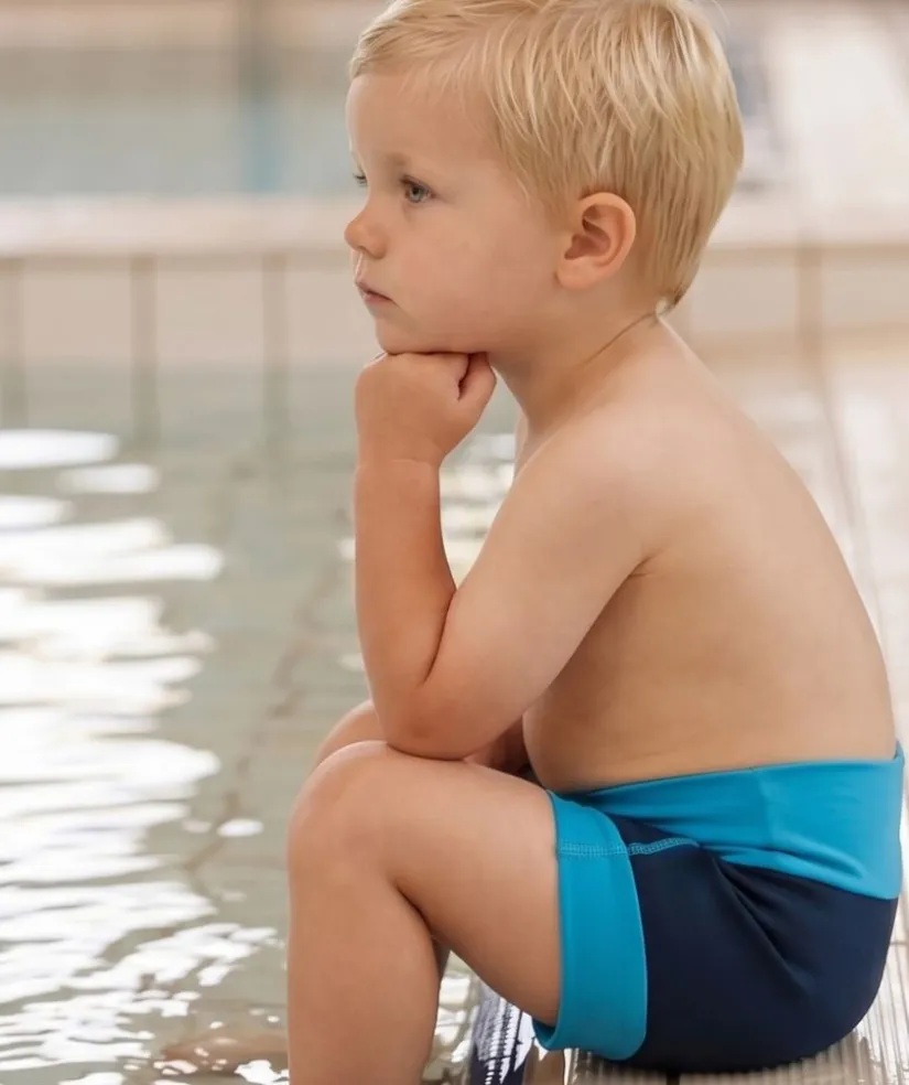 Sale Watery blebadebukser til børn - Neoprene Swim Nappy - Atlantic Blue