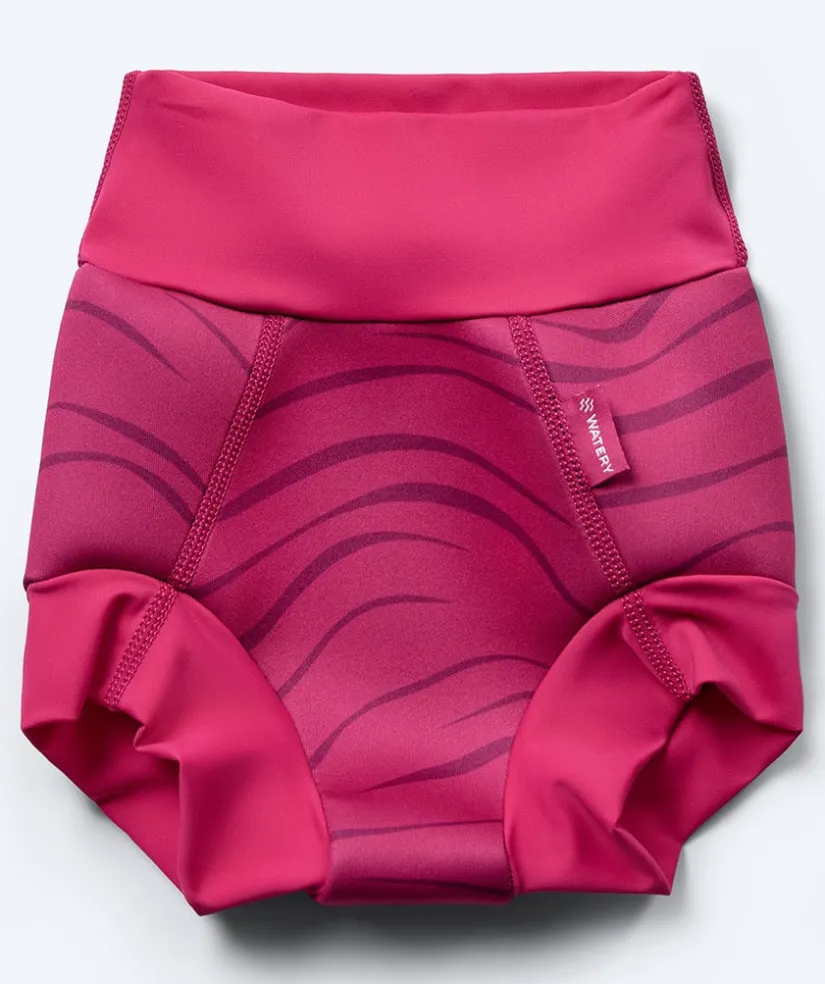 Watery blebadebukser til børn - Neoprene Swim Nappy - Fjord Pink