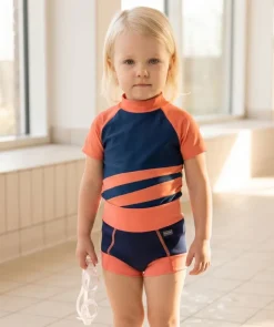 New Watery blebadebukser til børn - Neoprene Swim Nappy - Atlantic Orange