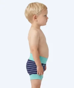 Sale Watery blebadebukser til børn - Neoprene Swim Nappy - Turquoise Stripes