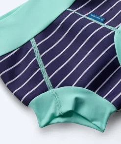 Sale Watery blebadebukser til børn - Neoprene Swim Nappy - Turquoise Stripes