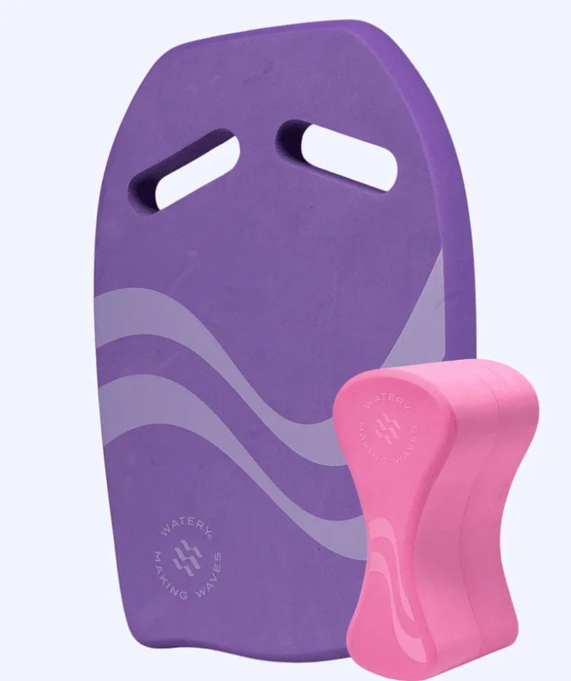 New Watery bundle med pullbuoy og svømmeplade - Heat