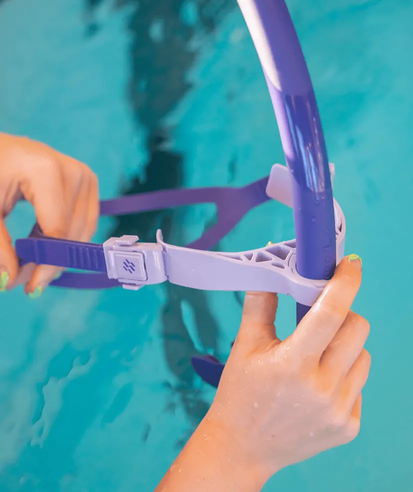 Hot Watery centersnorkel til svømning - Phoenix Elite - Grå