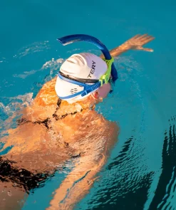 Best Watery centersnorkel til svømning - Phoenix Elite - Blå/grøn