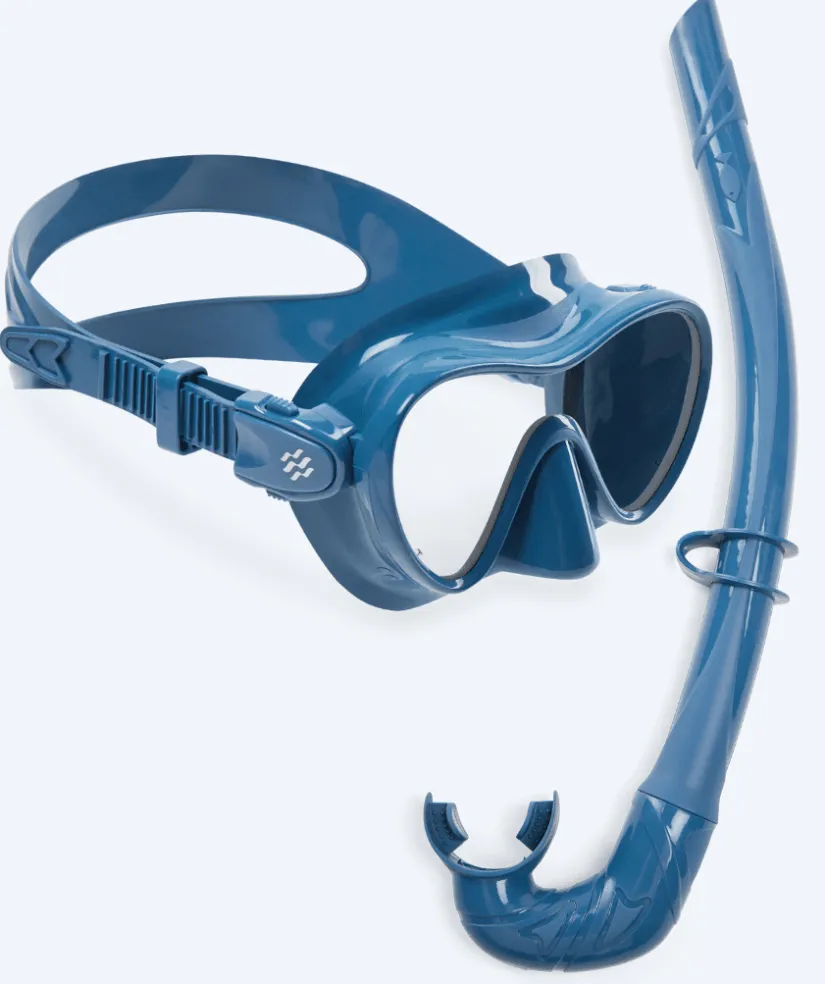 New Watery Combo snorkelsæt til børn - Cliff - Mørkeblå