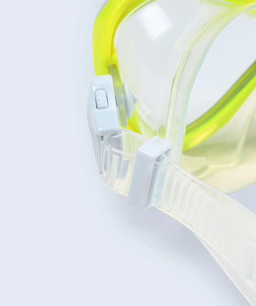 Watery Combo snorkelsæt til børn - Triton Full-dry - Gul