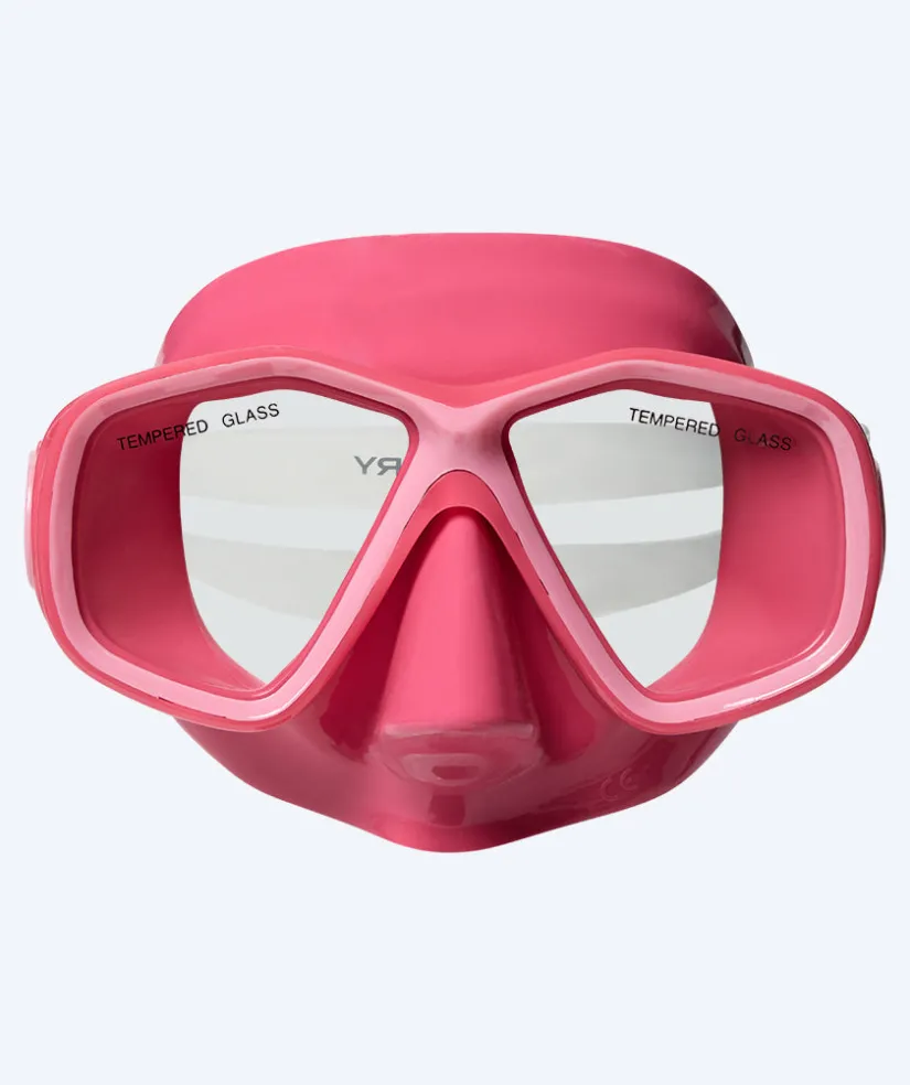 Clearance Watery Combo snorkelsæt til børn (4-10) - Tropical - Pink