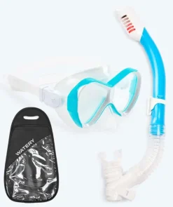 Best Watery Combo snorkelsæt til børn - Triton Full-dry - Lyseblå