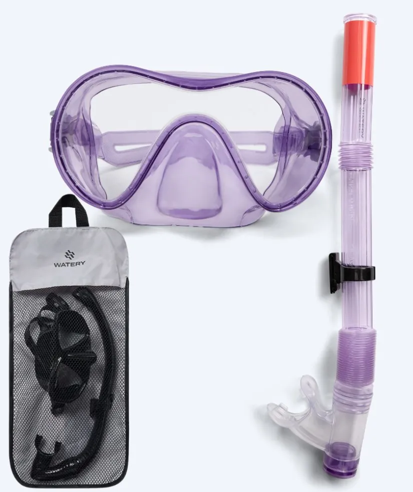 Discount Watery Combo snorkelsæt til junior (8-15) - Jubal - Lilla