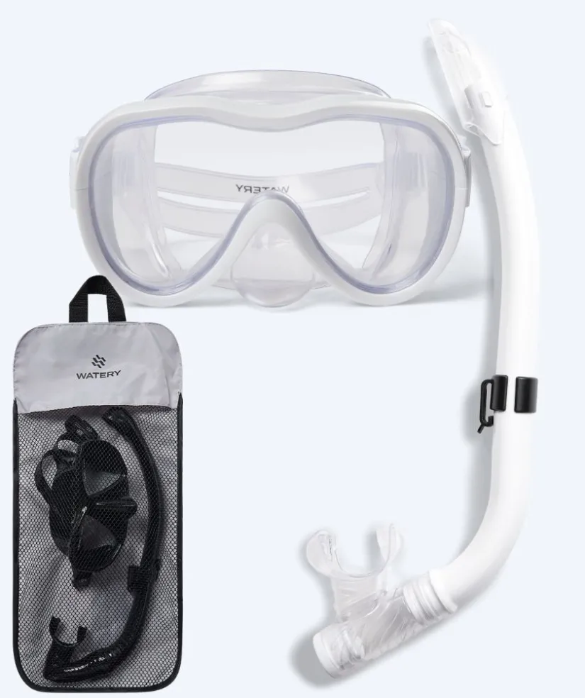 New Watery Combo snorkelsæt til junior (8-15) - Odine - Hvid