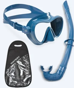 Online Watery Combo snorkelsæt til voksne - Cliff - Blå