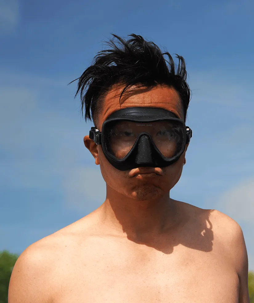 Online Watery Combo snorkelsæt til voksne (fra 15 år) - Coast/Itzel - Sort