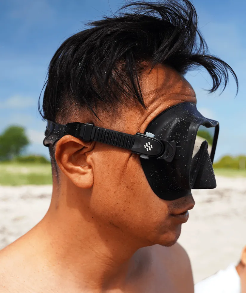 Online Watery Combo snorkelsæt til voksne (fra 15 år) - Coast/Itzel - Sort