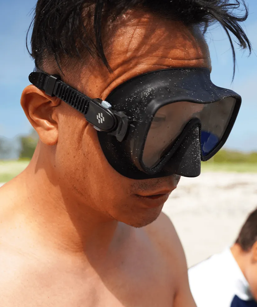 Online Watery Combo snorkelsæt til voksne (fra 15 år) - Coast/Itzel - Sort