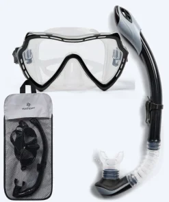 Sale Watery Combo snorkelsæt til voksne (fra 15 år) - Nebula - Sort