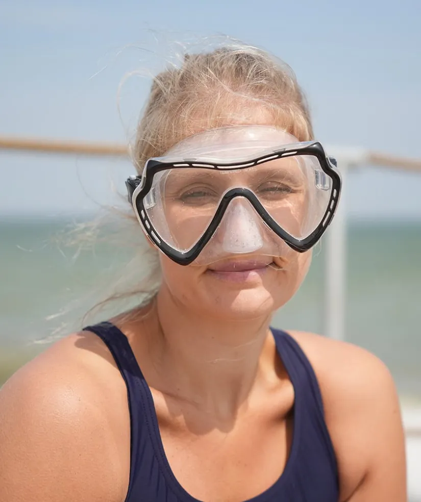 Sale Watery Combo snorkelsæt til voksne (fra 15 år) - Nebula - Sort