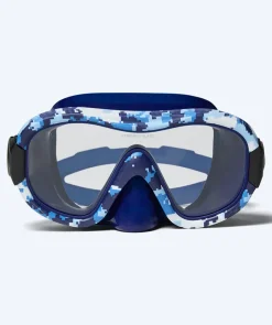 Clearance Watery Combo snorkelsæt til voksne - Rudder Camo - Mørkeblå