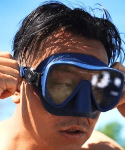 Online Watery Combo snorkelsæt til voksne (fra 15 år) - Coast - Mørkeblå