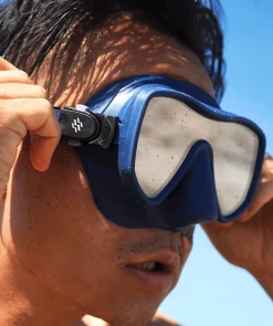Online Watery Combo snorkelsæt til voksne (fra 15 år) - Coast - Mørkeblå
