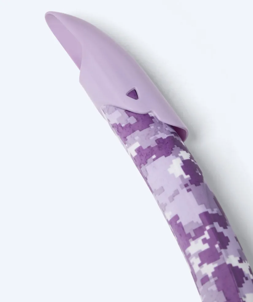 Online Watery Combo snorkelsæt til voksne - Rudder Camo - Lilla