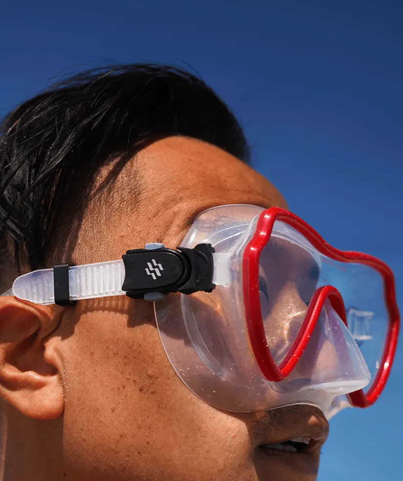 Sale Watery Combo snorkelsæt til voksne (fra 15 år) - Fraser/Coast - Rød