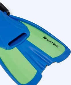 Online Watery dykkerfødder til børn - Tropical - Blå/grøn