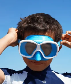 Discount Watery dykkermaske til junior (8-15) - Misu - Blå/hvid
