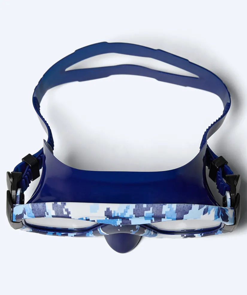 New Watery dykkermaske til voksne (fra 12 år) - Rudder Camo - Mørkeblå