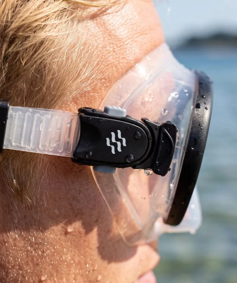 Hot Watery dykkermaske til voksne (fra 12 år) - Chisa - Sort/klar