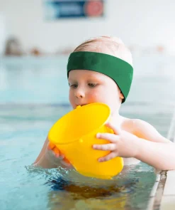 Online Watery earband til børn - Raider - Grøn