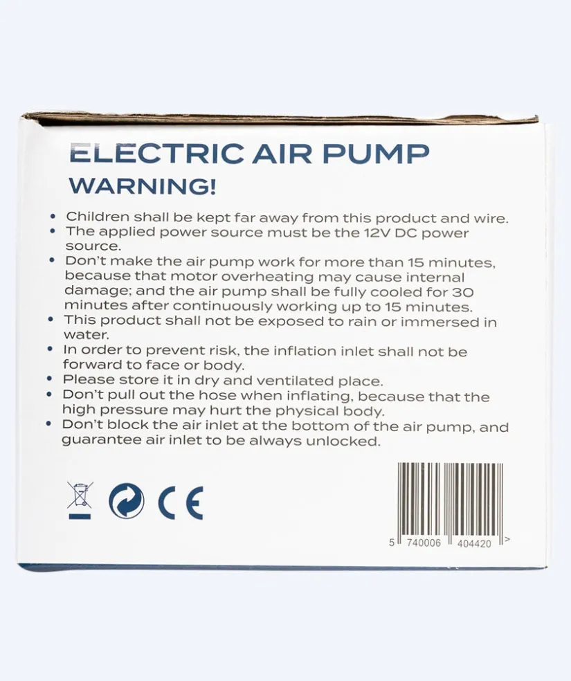 Watery elektrisk pumpe til SUP