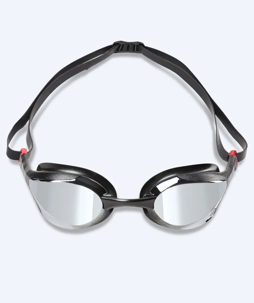 Clearance Watery Elite svømmebrille - Murphy Mirror - Sort/sølv