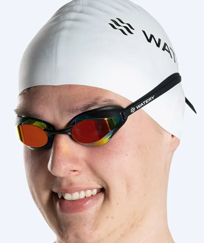 Discount Watery Elite svømmebriller - Poseidon Ultra Mirror - Sort/guld