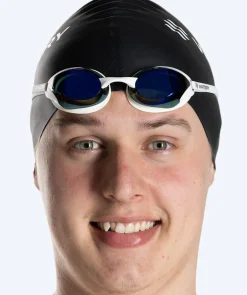 Discount Watery Elite svømmebriller - Poseidon Ultra Mirror - Hvid/blå