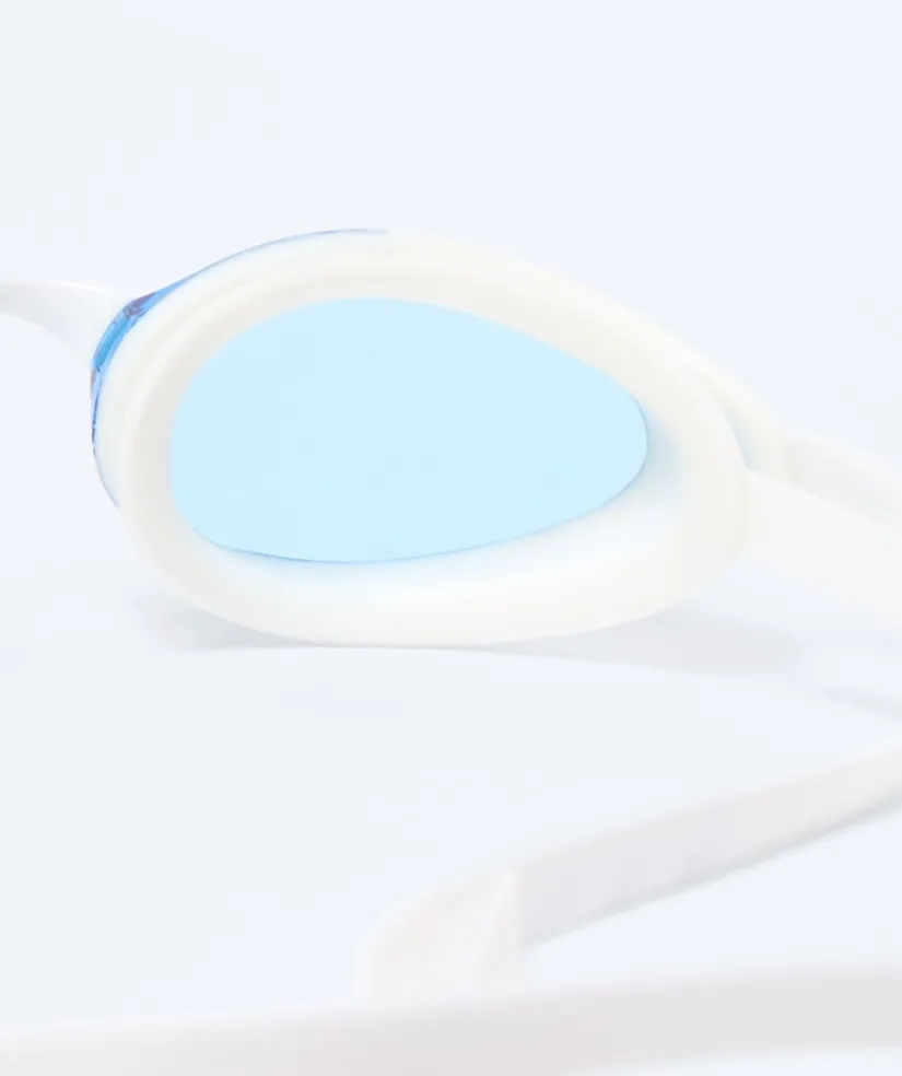 Discount Watery Elite svømmebriller - Poseidon Ultra Mirror - Hvid/blå