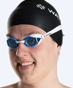 Best Watery Elite svømmebriller - Poseidon Ultra - Hvid/blå