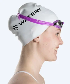 Discount Watery Elite svømmebriller - Poseidon Mirror - Lilla/sølv