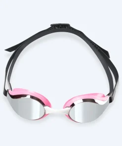 New Watery Elite svømmebriller - Poseidon Mirror - Pink/sølv