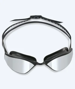 Outlet Watery Elite svømmebriller - Storm Racer Mirror - Sort/sølv